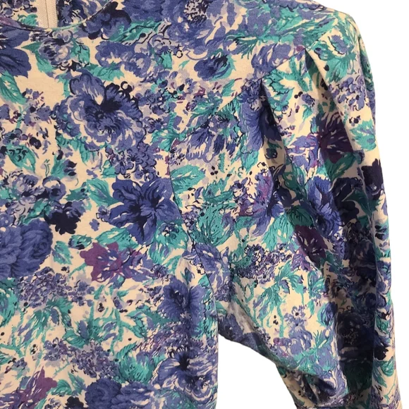 90s Floral Vintage Dress - Picture 5 of 9